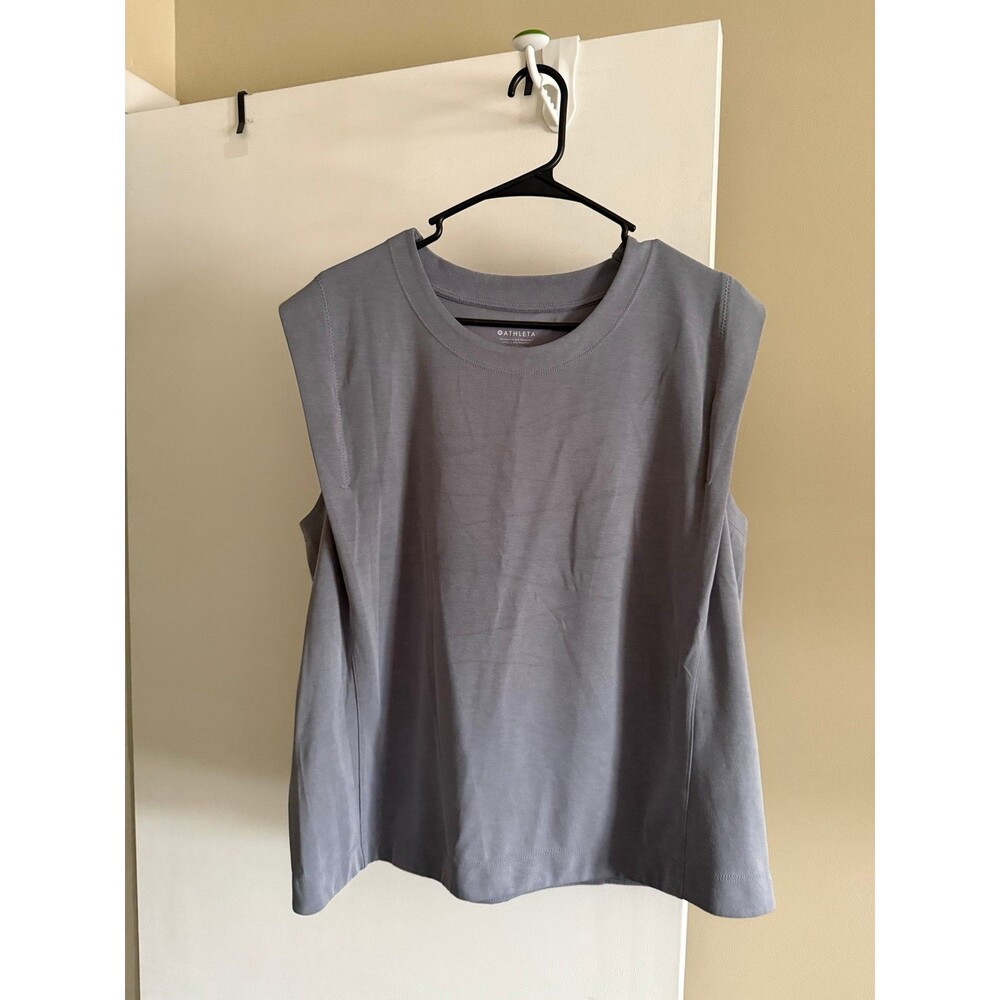 Athleta Seasoft Tank Gray Sleeveless Top Women’s XL